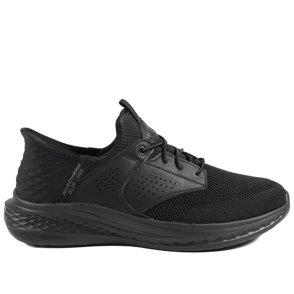 Skechers Relaxed Fit®: Slade Caster Trainers - SKE43505 / 328 709 - Black - Image 3