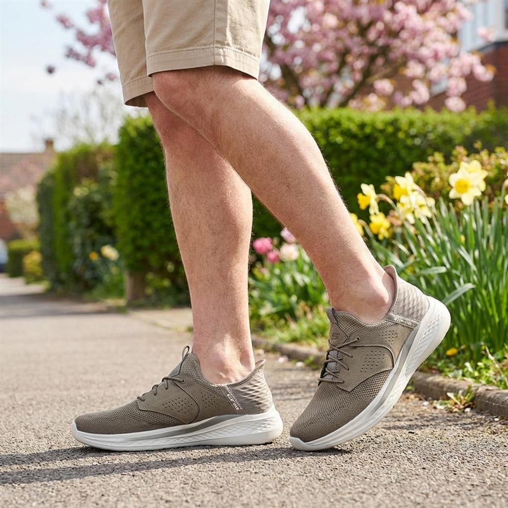 Skechers Relaxed Fit®: Slade Caster Trainers - SKE43505 / 328 709 - Khaki - Image 2