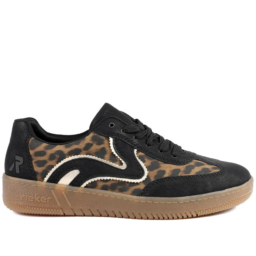 Extra-Cushioned Lace-Up Trainers - RKR41513 / 326 829 - Black Multi - Image 2
