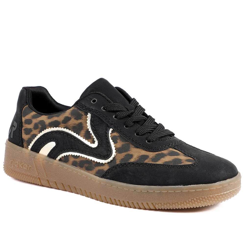 Extra-Cushioned Lace-Up Trainers - RKR41513 / 326 829 - Black Multi