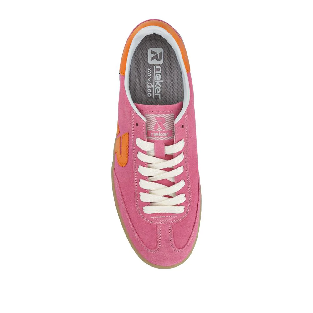 Extra-Cushioned Leather Trainers - RKR41522 / 326 837 - Pink - Image 4