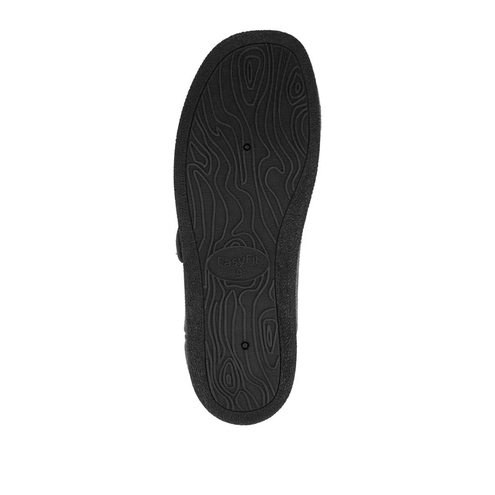 EasyFit Extra Wide Adjustable Fit Slippers - MALCOLM / 328 329 - Grey - Image 5