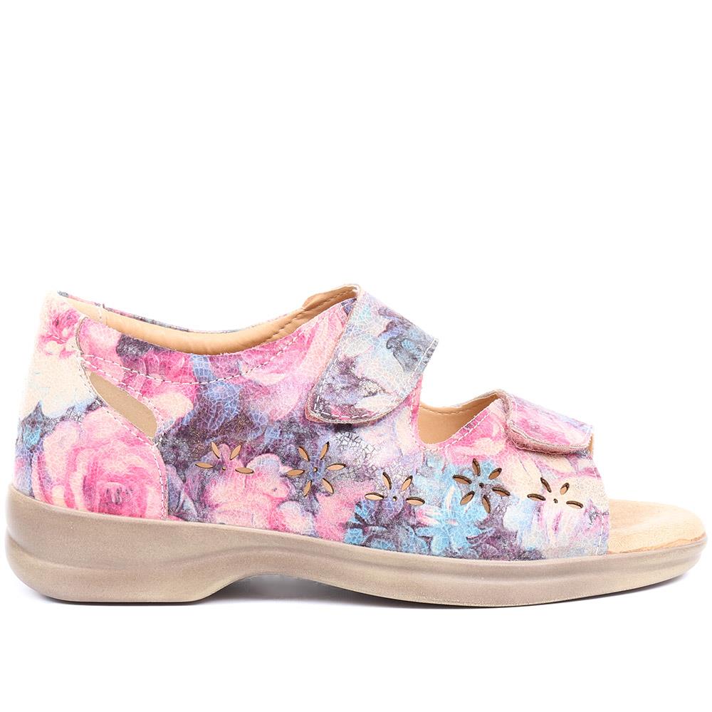 Extra-Wide Adjustable Shoes - ANITA / 321 459 - Floral - Image 2