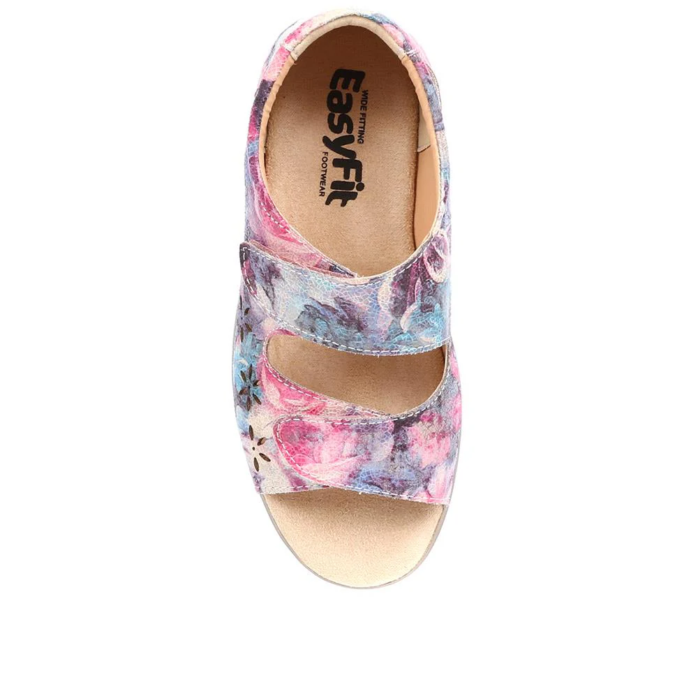 Extra-Wide Adjustable Shoes - ANITA / 321 459 - Floral - Image 4
