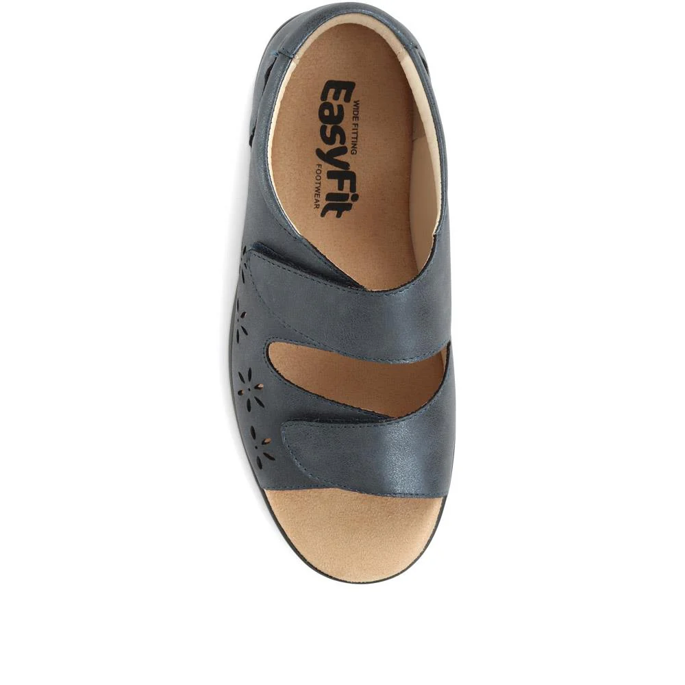 Extra-Wide Adjustable Shoes - ANITA / 321 459 - Navy - Image 4