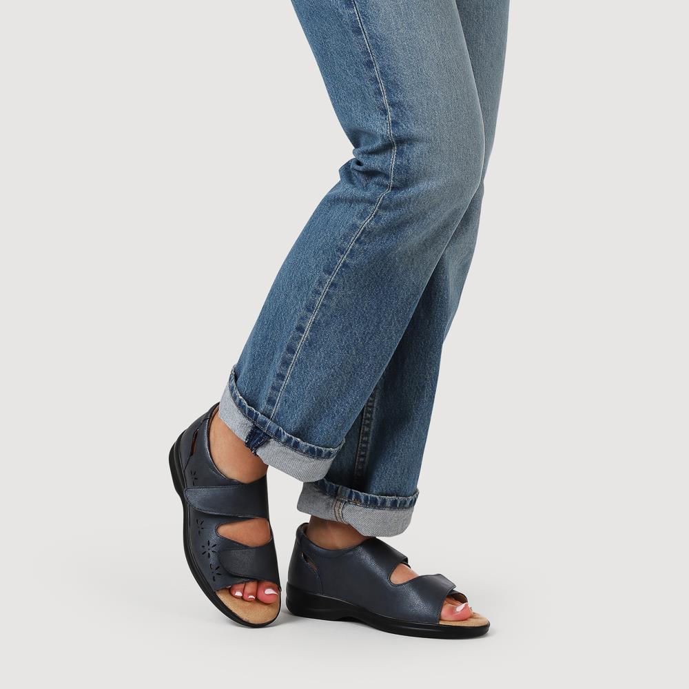 Extra-Wide Adjustable Shoes - ANITA / 321 459 - Navy - Image 5