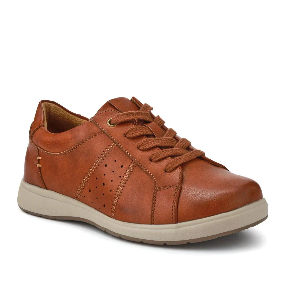 Extra-Wide Casual Lace-Up Shoes - BEANKA / 327 154 - Image 2