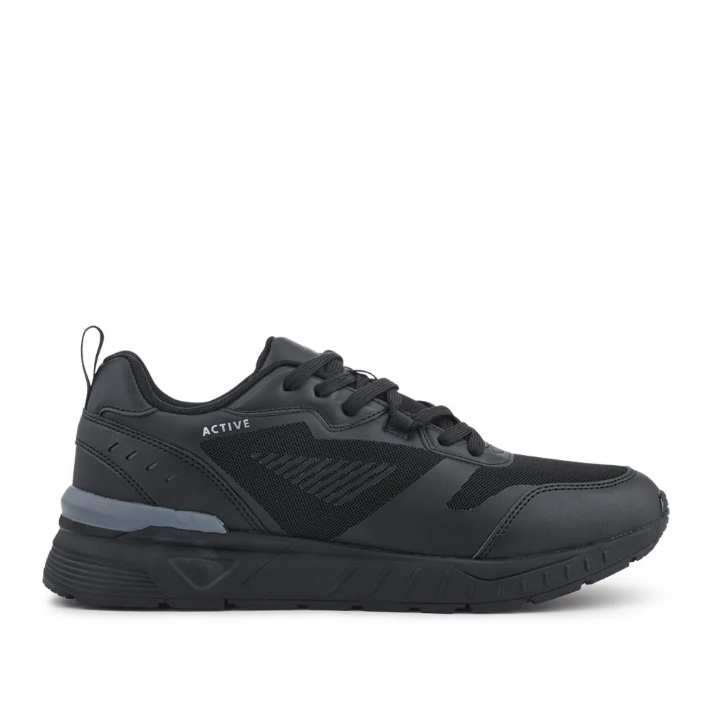 Extra-Wide Chunky Trainers - BOJIE41018 / 327 052 - Black - Image 2