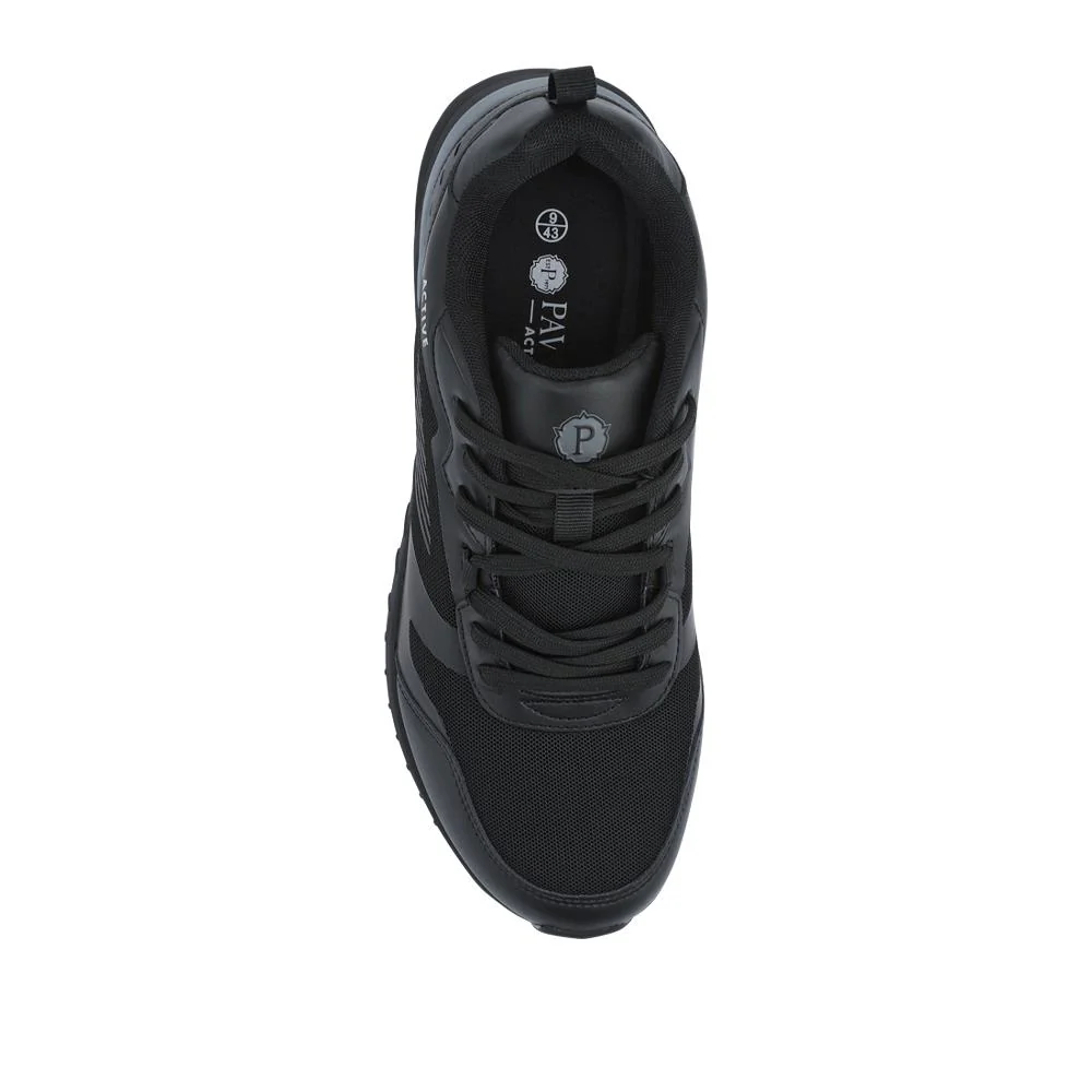 Extra-Wide Chunky Trainers - BOJIE41018 / 327 052 - Black - Image 4