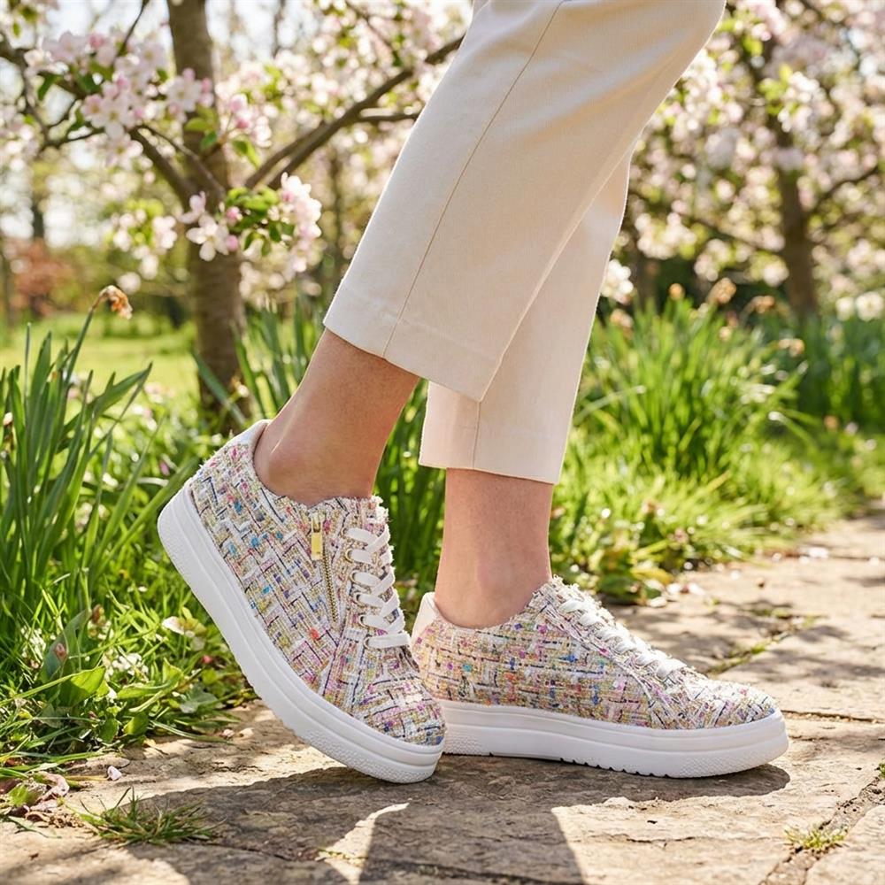 Extra Wide Chunky Trainers - ITALIA / 326 313 - Multi - Image 2