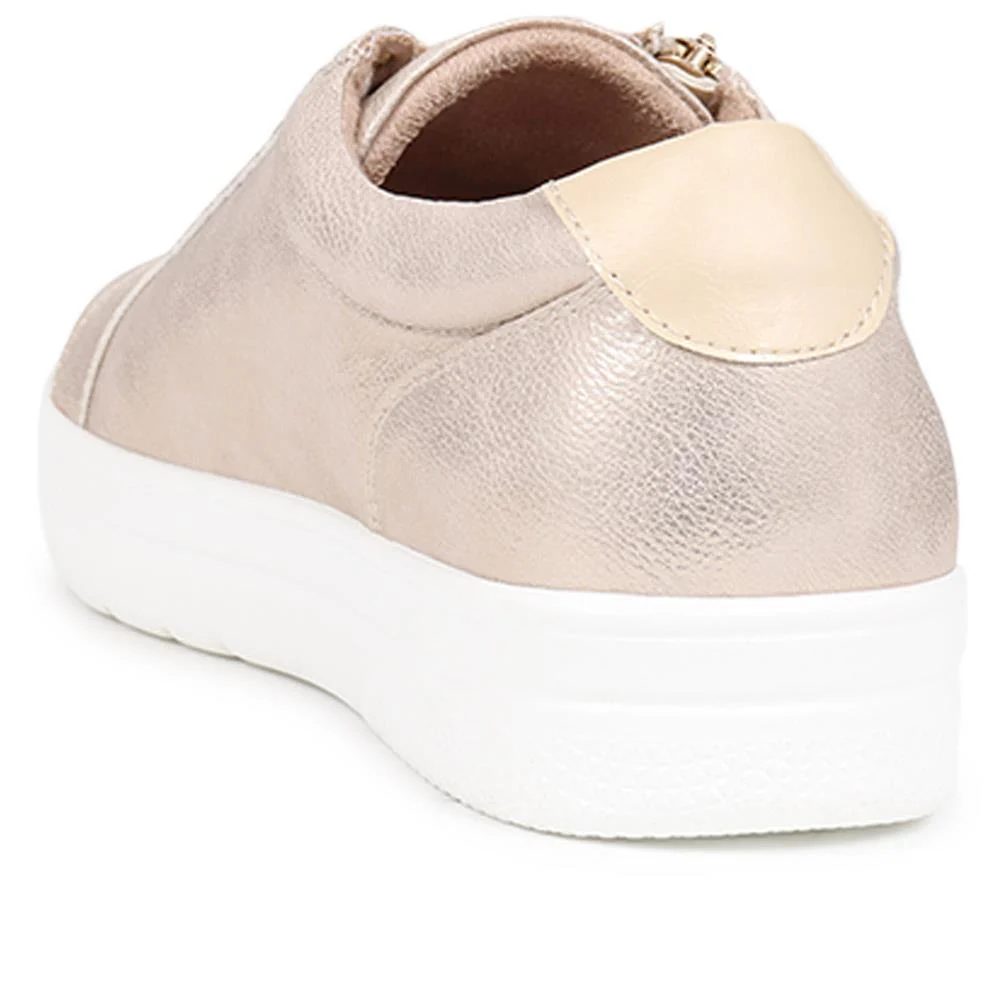 Extra Wide Chunky Trainers - ITALIA / 326 313 - Soft Gold - Image 4