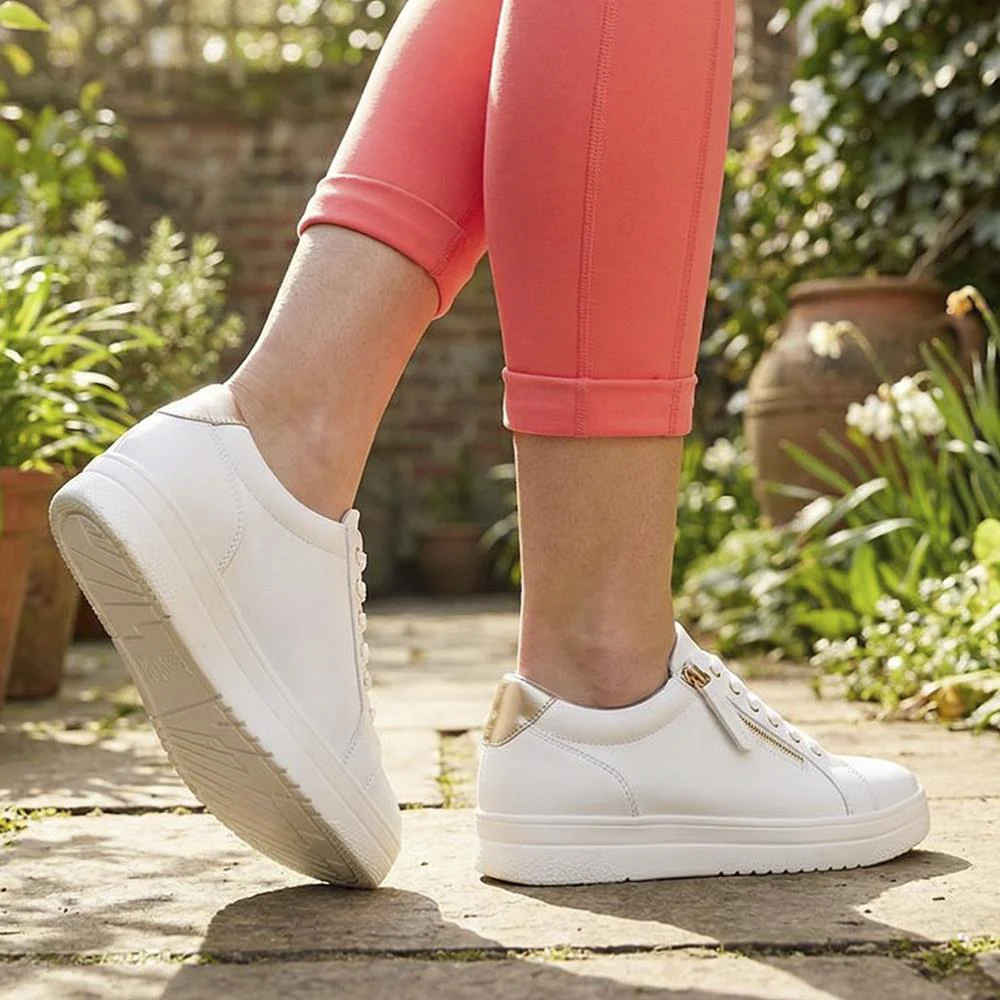 Extra Wide Chunky Trainers - ITALIA / 326 313 - White - Image 2