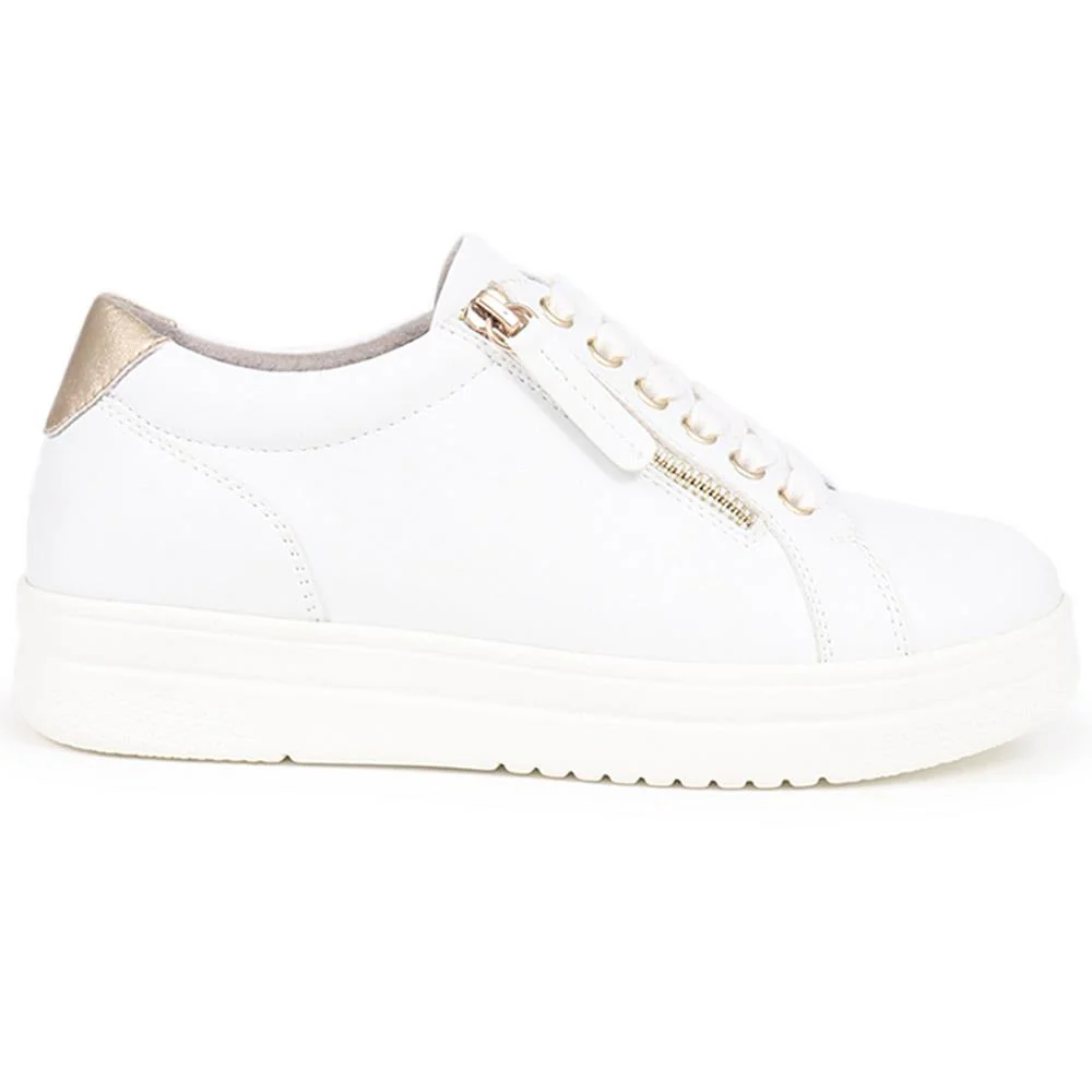 Extra Wide Chunky Trainers - ITALIA / 326 313 - White - Image 3