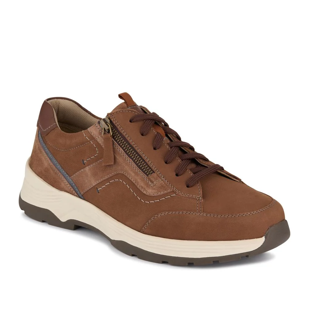 Extra-Wide Dual-Fasten Trainers - ANDY / 327 070 - Brown