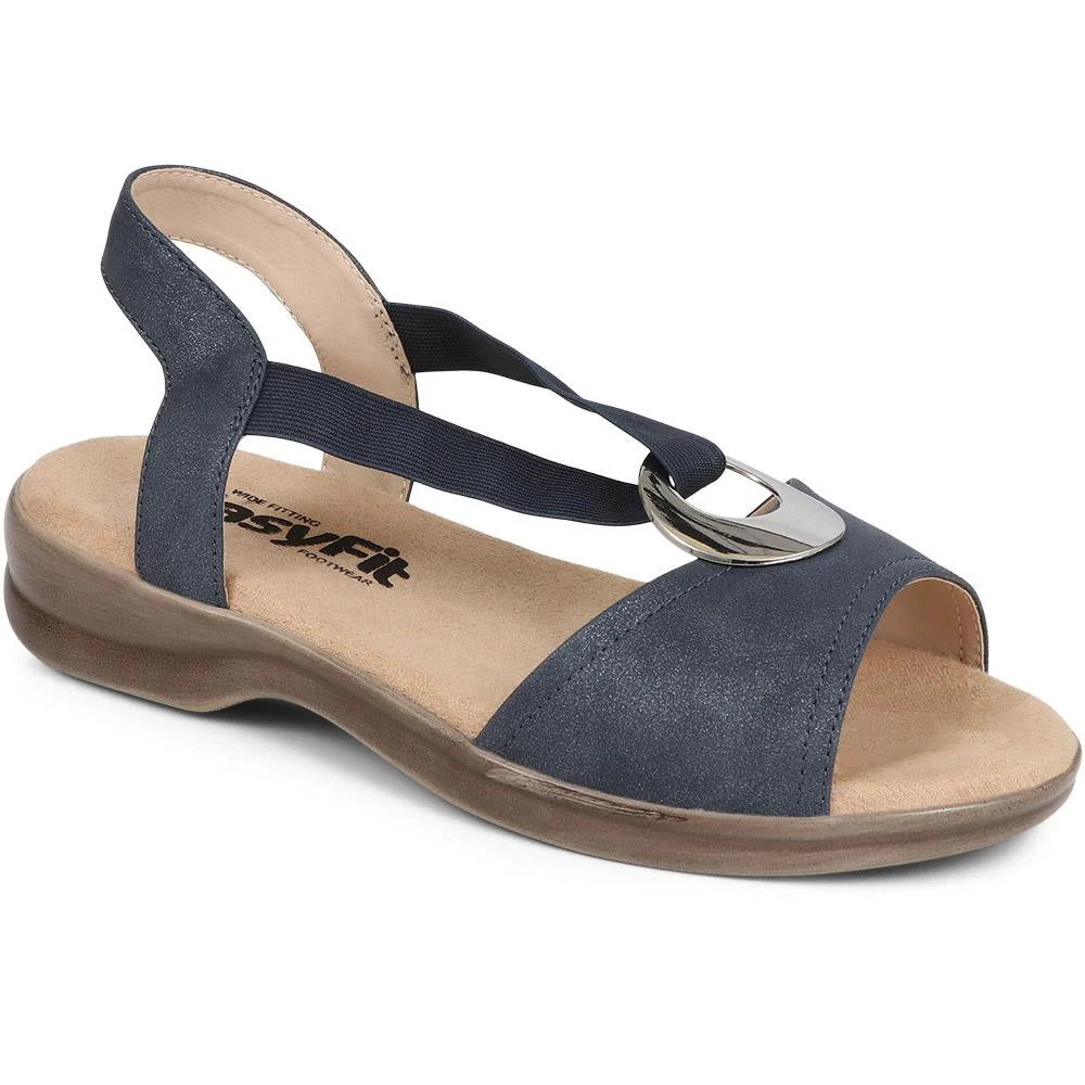 Extra-Wide Elasticated Sandals - CAROLA / 325 591