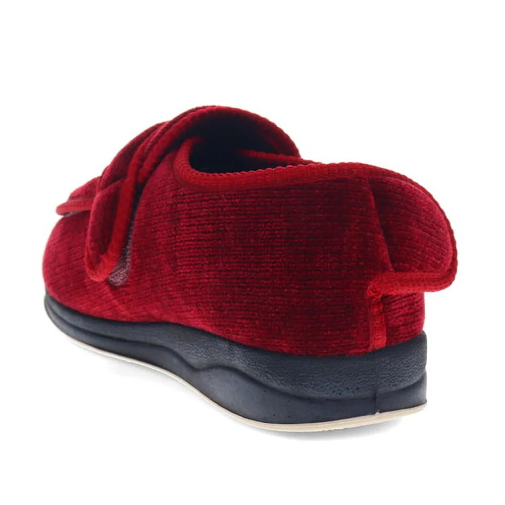 Extra-Wide Fit Adjustable Slippers - MERYL / 324 146 - Burgundy - Image 3
