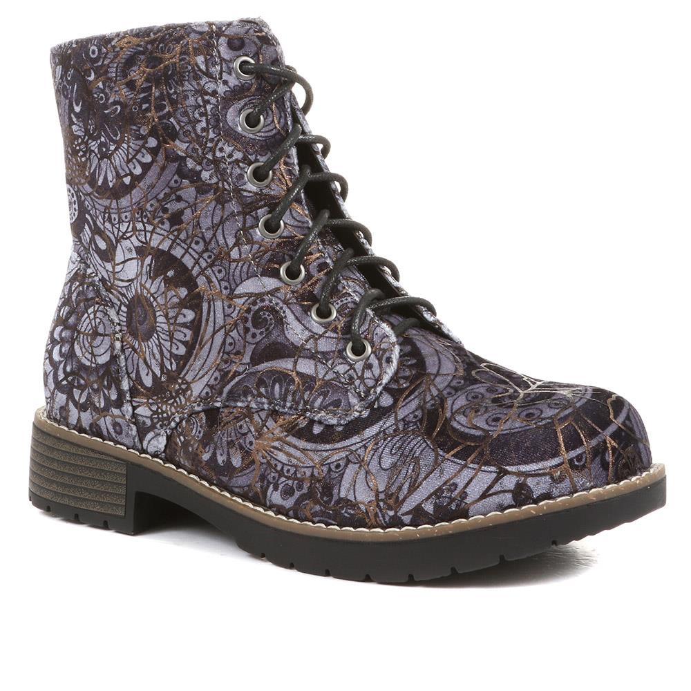 Extra-Wide Fit Boots - ANDOVER / 322 708 - Navy Floral