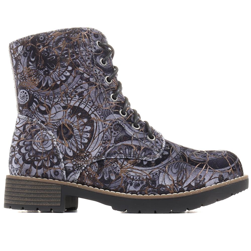 Extra-Wide Fit Boots - ANDOVER / 322 708 - Navy Floral - Image 2