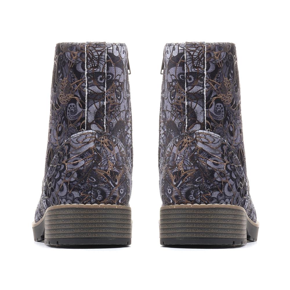 Extra-Wide Fit Boots - ANDOVER / 322 708 - Navy Floral - Image 3