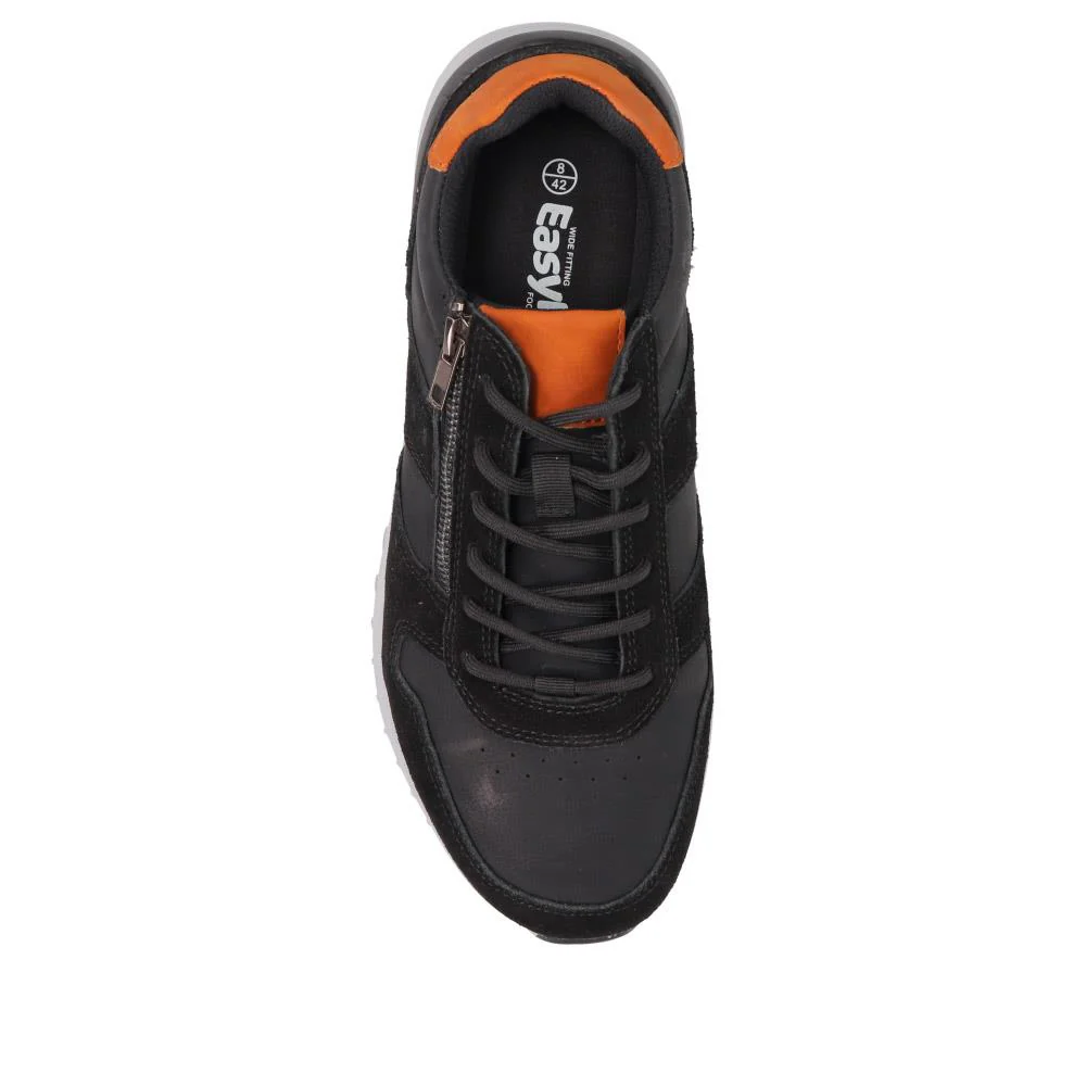 Extra-Wide Fit Casual Trainers - RICHARD / 326 509 - Black - Image 5