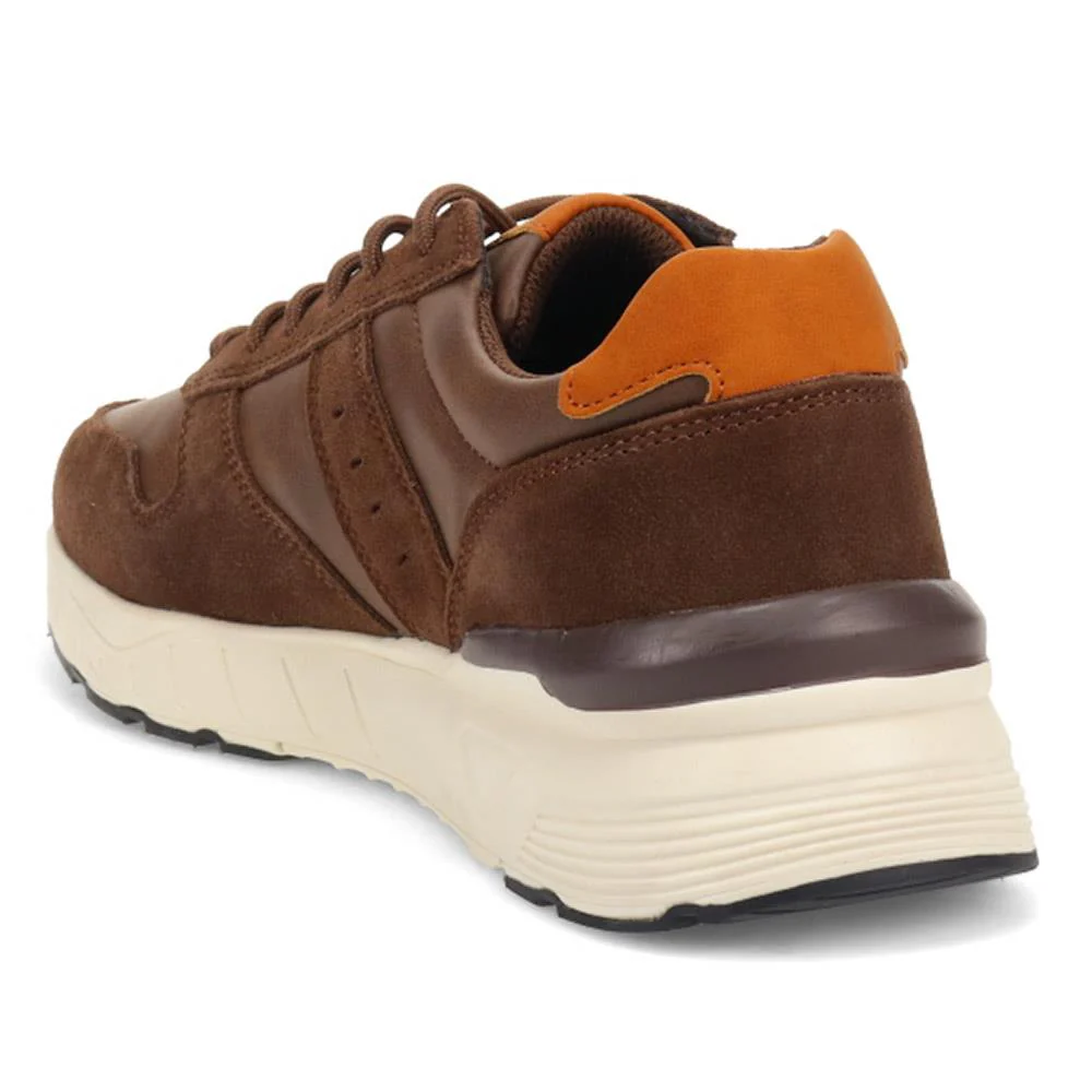Extra-Wide Fit Casual Trainers - RICHARD / 326 509 - Brown - Image 3