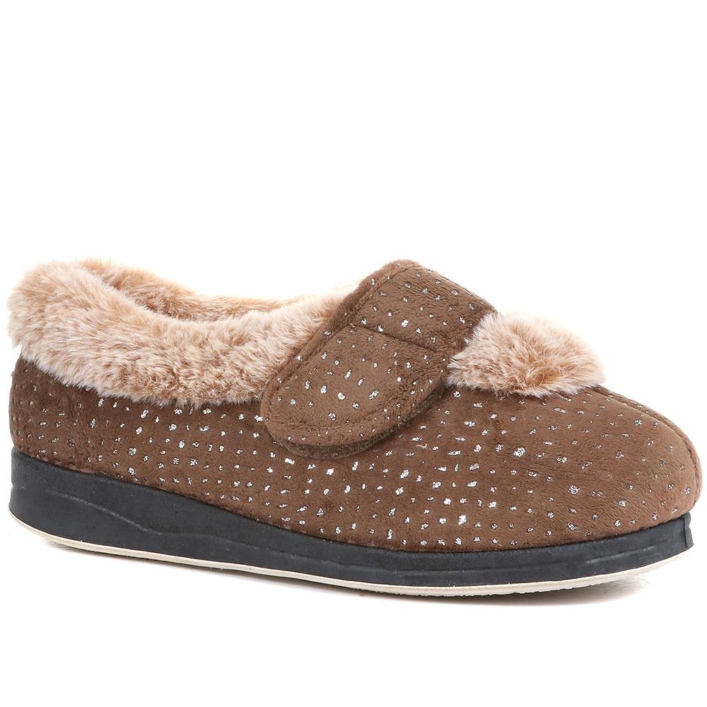 Extra-Wide Fit Cosy Slippers - CELENE / 322 481 - Image 2