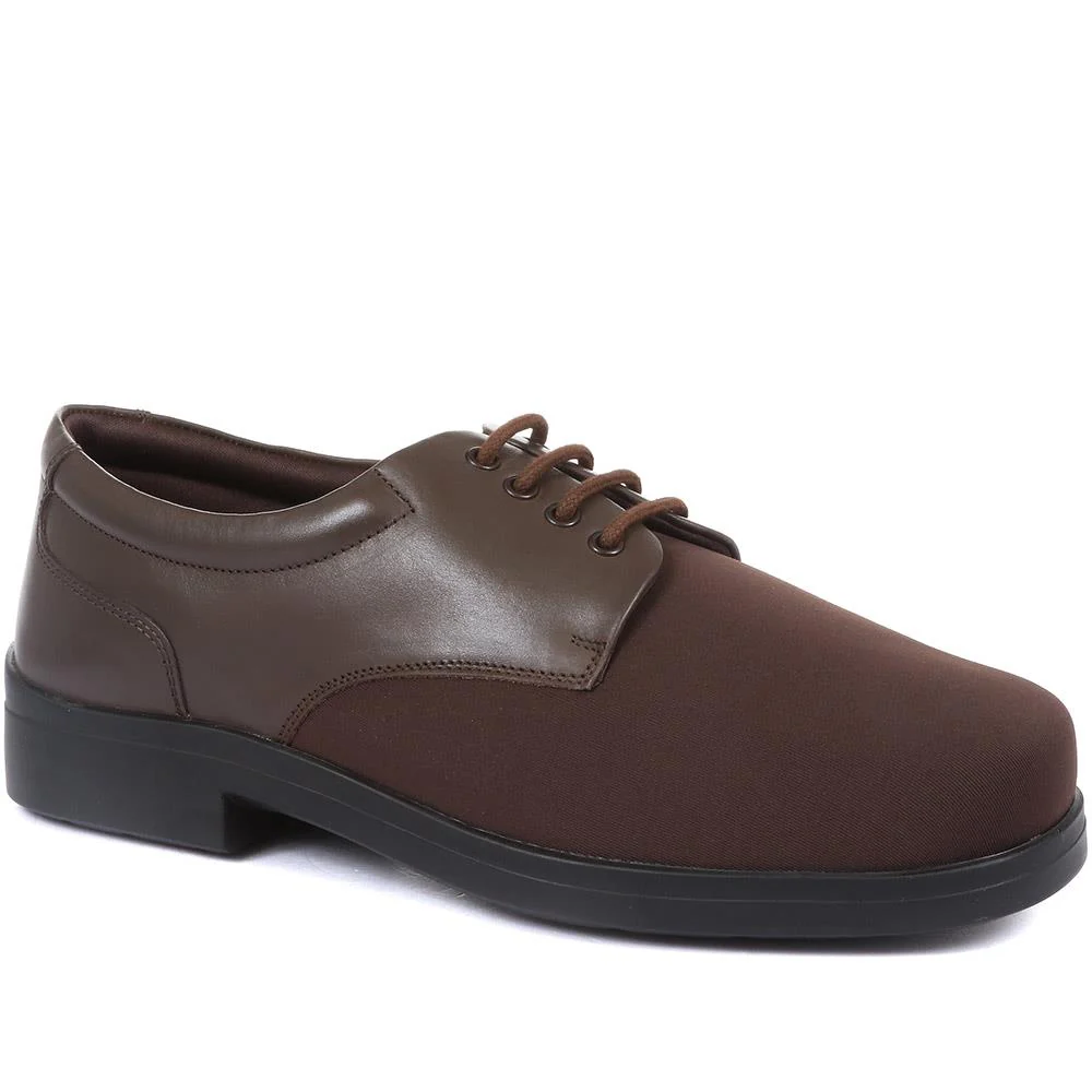 Extra Wide Fit Lace-Up Derby Shoe - ABERTO / 320 929 - Image 2