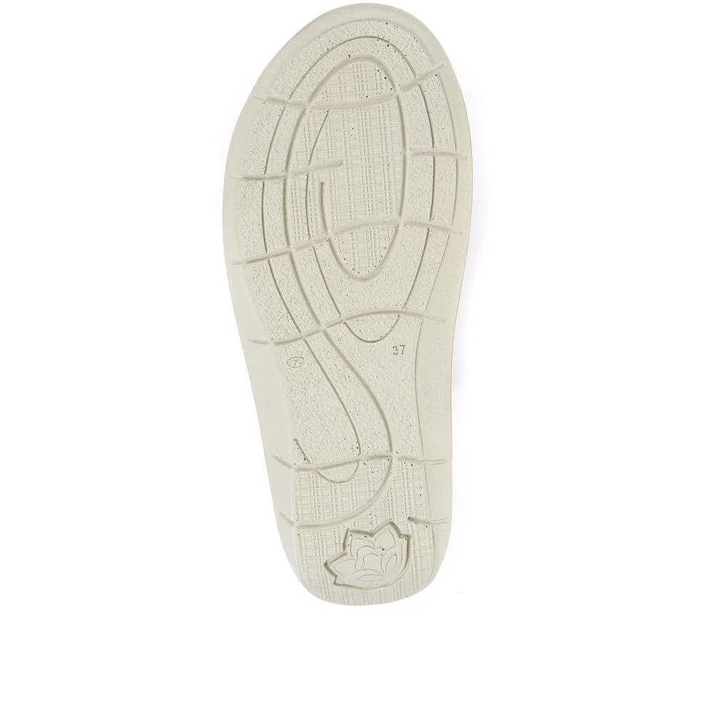 Extra Wide Fit Ladies Sandals - KORA / 320 187 - Denim - Image 5