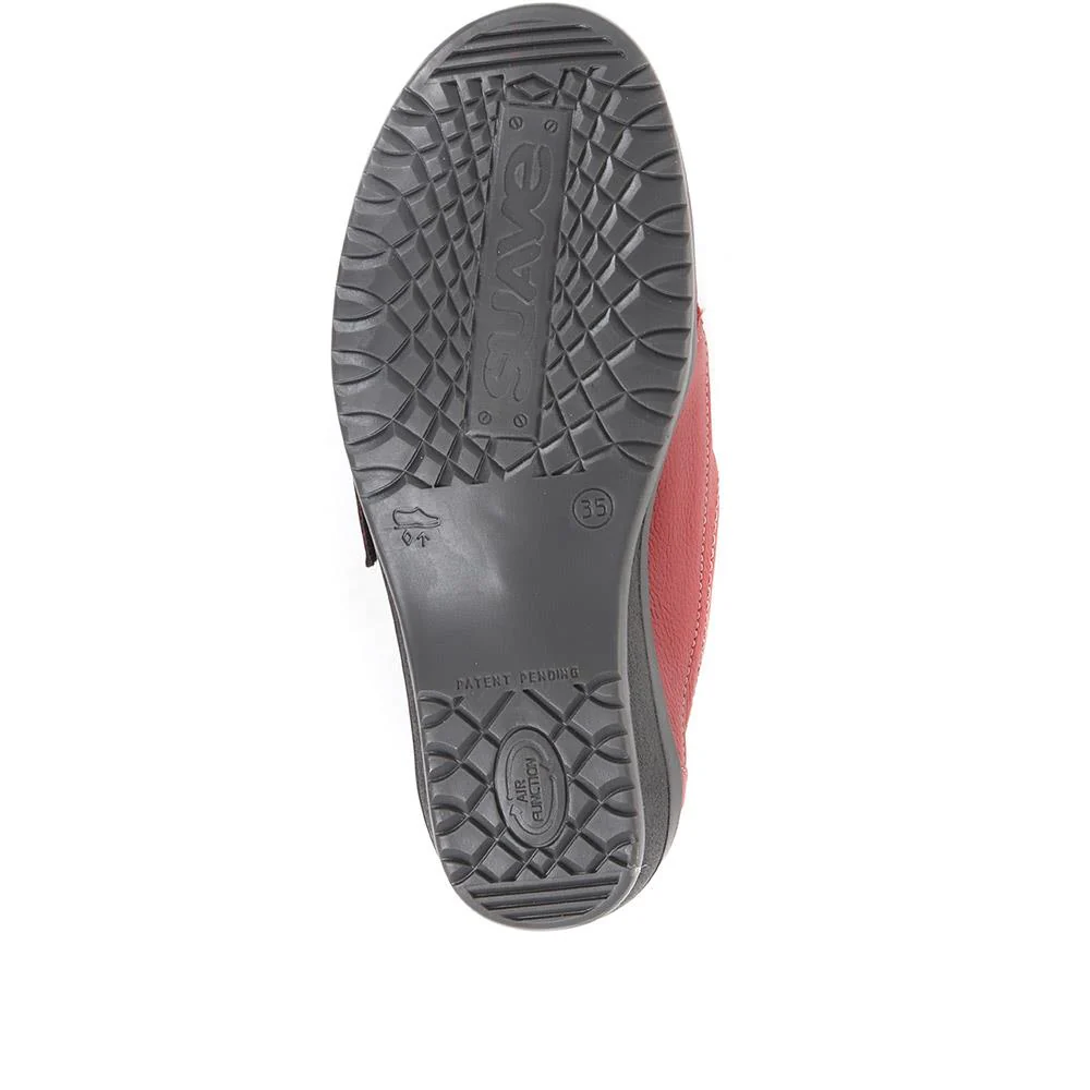 Extra Wide Fit Leather Shoes - CORNELIA / 322 978 - Burgundy - Image 5
