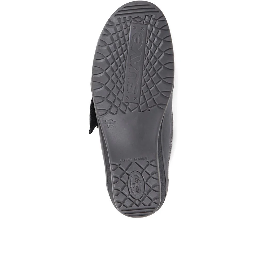 Extra Wide Fit Leather Shoes - CORNELIA / 322 978 - Navy - Image 5
