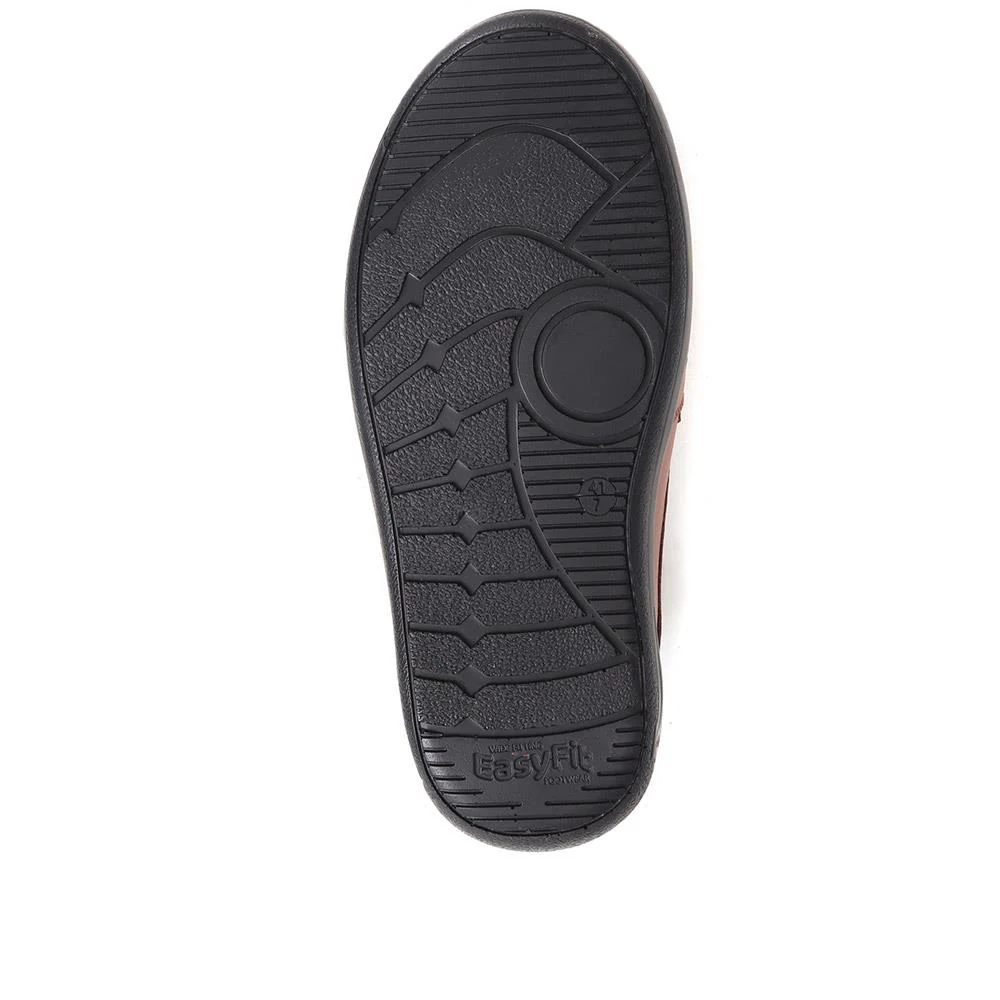 Extra Wide Fit Leather Shoes - CRISTIANO / 323 745 - Dark Tan - Image 5