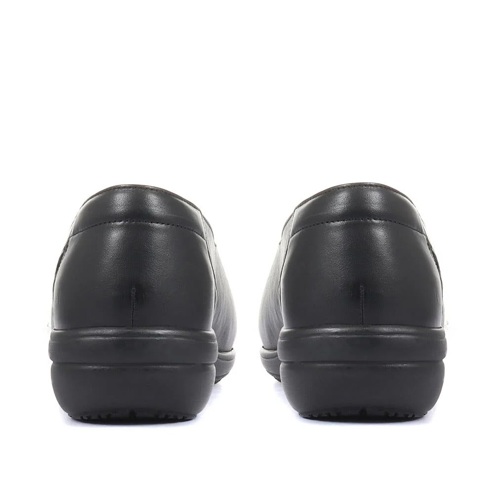 Extra-Wide Fit Leather Shoes - KRISTEN / 320 437 - Black - Image 3