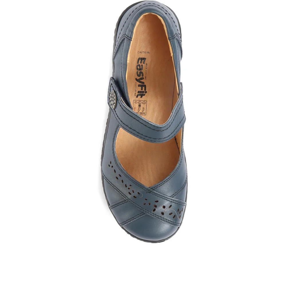 Extra Wide Fit Mary-Janes - CAITILIN / 320 190 - Navy - Image 5
