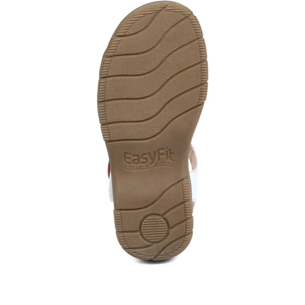 Extra-Wide Fit Sandals - ENRICHETTA / 323 490 - White - Image 5
