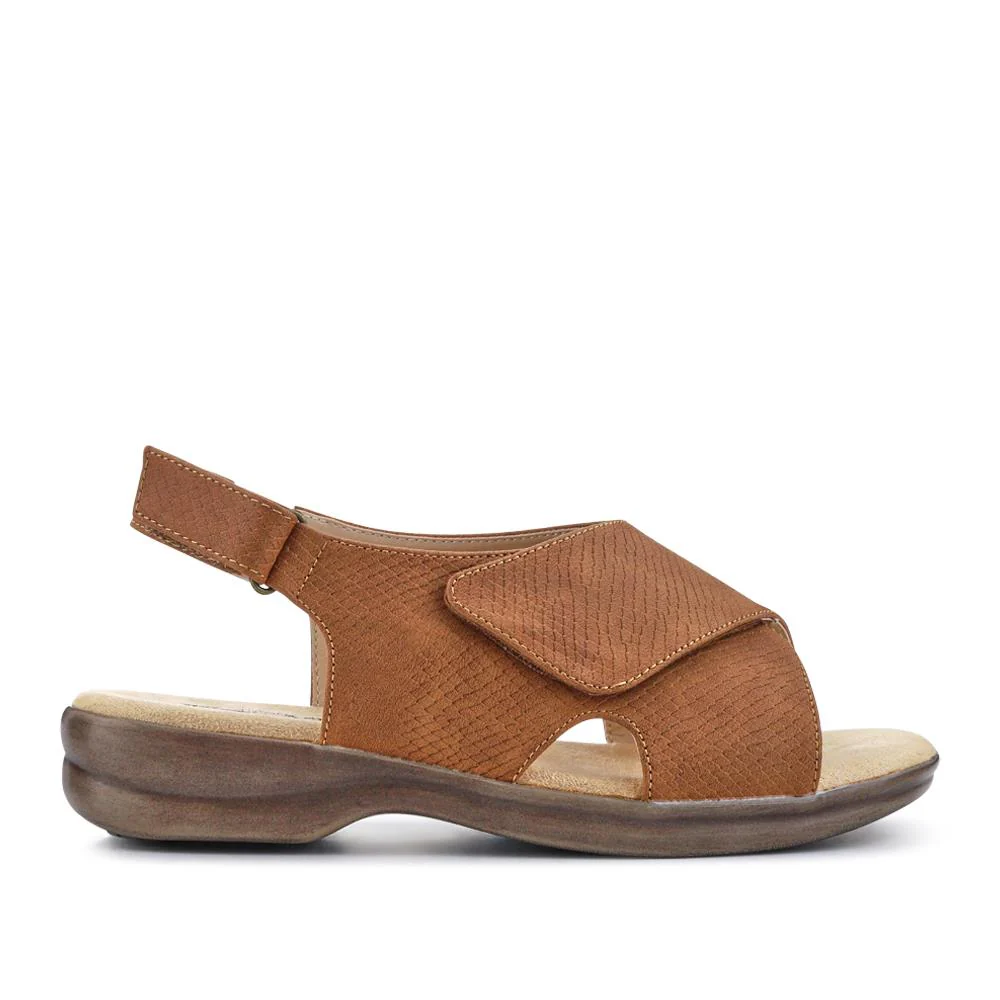 Extra-Wide-Fit Slingback Sandals - CADHA / 327 198 - Tan - Image 2