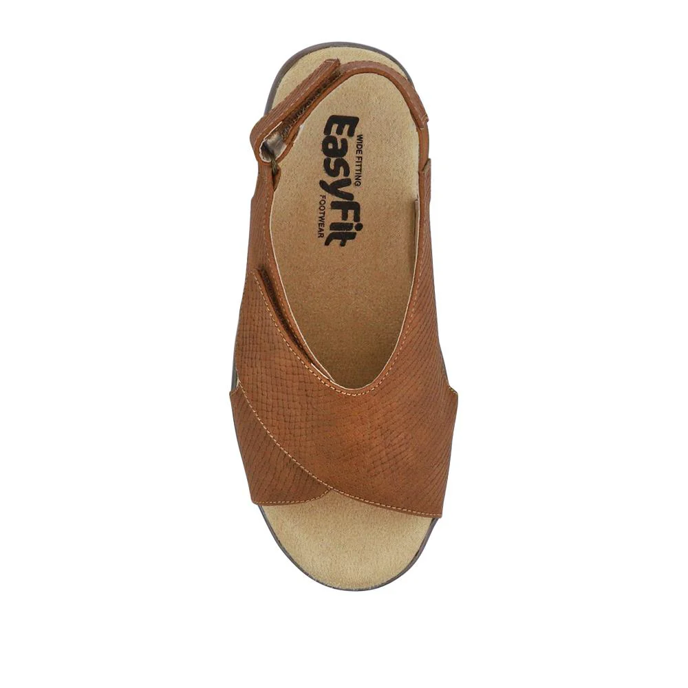 Extra-Wide-Fit Slingback Sandals - CADHA / 327 198 - Tan - Image 4