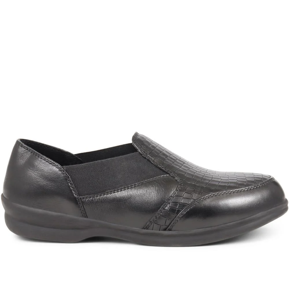 Extra Wide Fit Slip On Shoes - LILIANNE / 323 994 - Black - Image 2