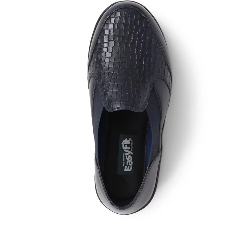 Extra Wide Fit Slip On Shoes - LILIANNE / 323 994 - Navy - Image 5
