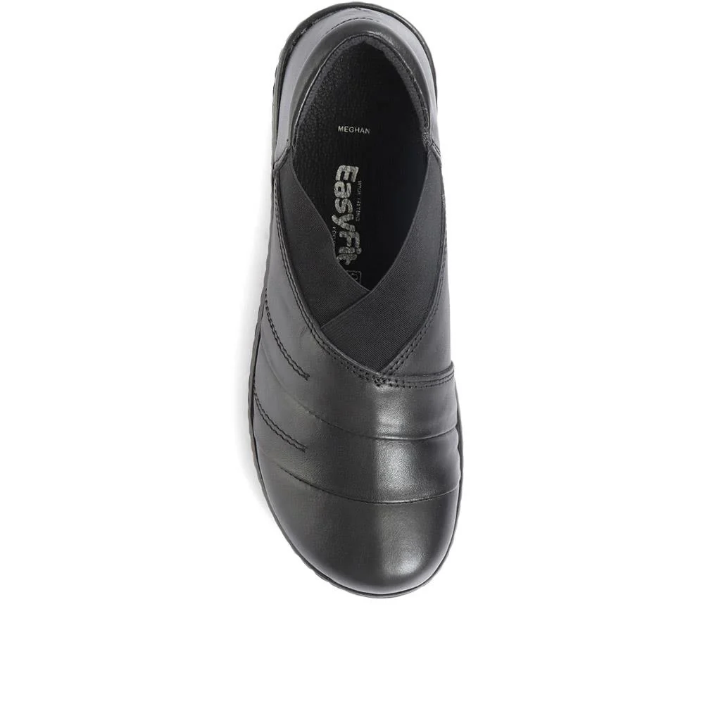 Extra-Wide Fit Slip On Shoes - MEGHAN / 320 189 - Black - Image 4