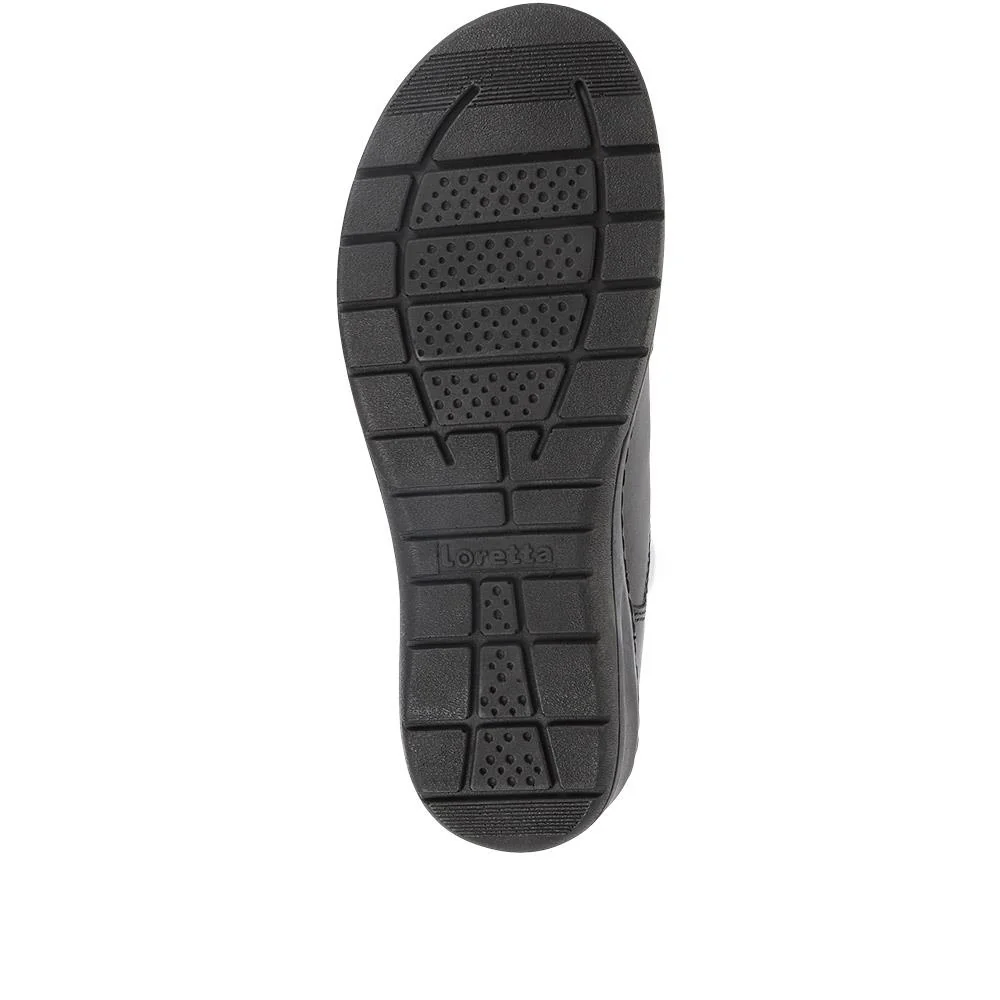 Extra-Wide Fit Slip On Shoes - MEGHAN / 320 189 - Black - Image 5