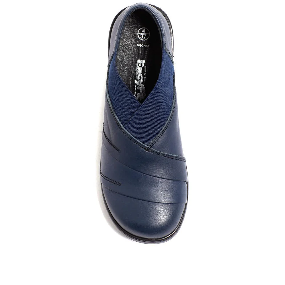 Extra-Wide Fit Slip On Shoes - MEGHAN / 320 189 - Navy - Image 5