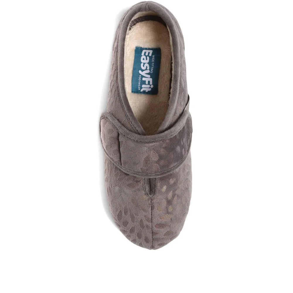Extra-Wide Fit Slippers - AMINA / 323 506 - Grey - Image 4