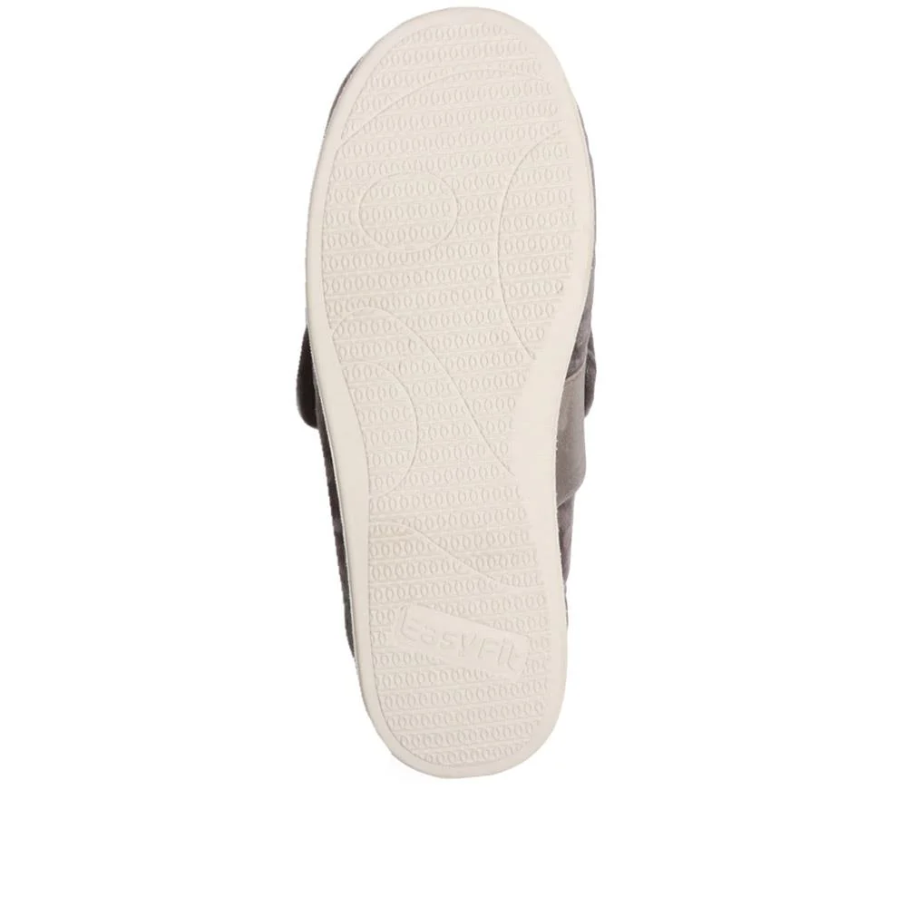 Extra-Wide Fit Slippers - AMINA / 323 506 - Grey - Image 5