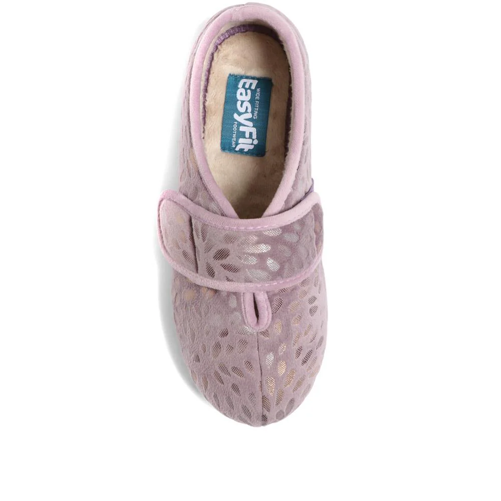 Extra-Wide Fit Slippers - AMINA / 323 506 - Lilac - Image 5