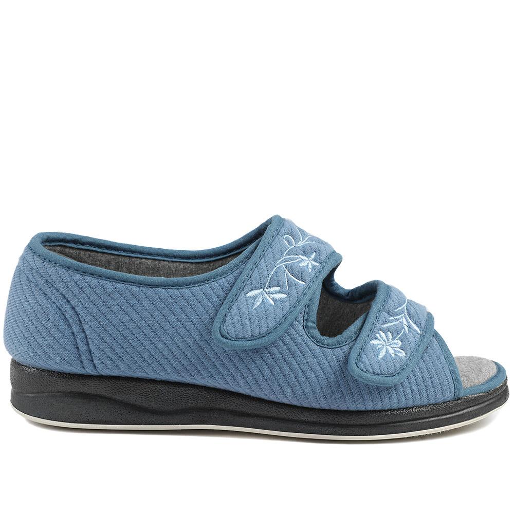 Extra-Wide Fit Slippers - AVIANNA / 323 507 - Denim - Image 3