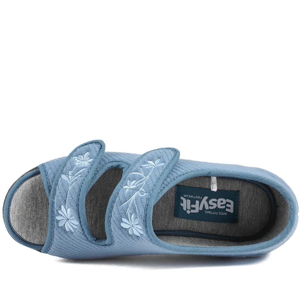 Extra-Wide Fit Slippers - AVIANNA / 323 507 - Denim - Image 5