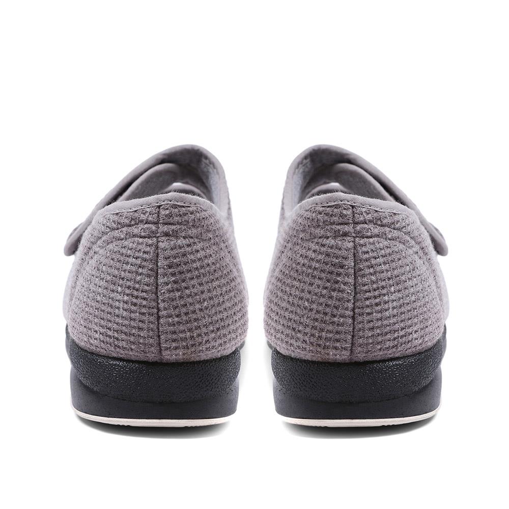 Extra-Wide Fit Slippers - AVIANNA / 323 507 - Grey - Image 3