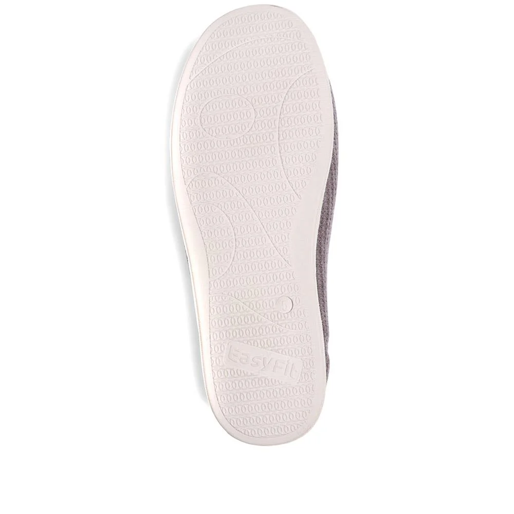 Extra-Wide Fit Slippers - AVIANNA / 323 507 - Grey - Image 5