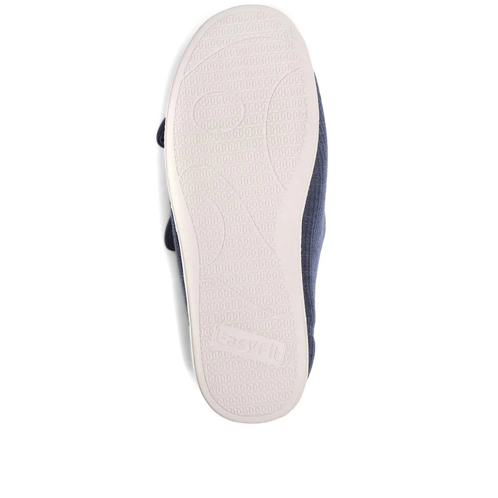 Extra-Wide Fit Slippers - AVIANNA / 323 507 - Navy - Image 5