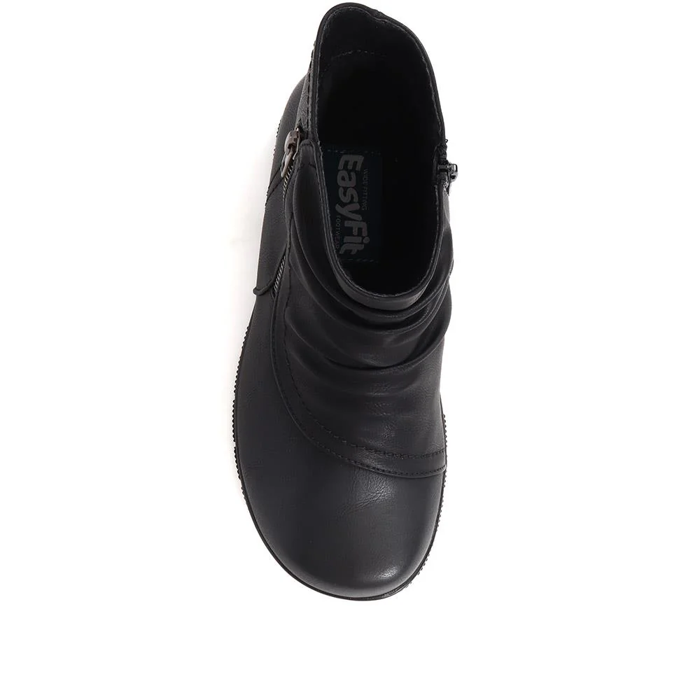 Extra-Wide Fit Smart Ankle Boots - WINFREY / 324 198 - Black - Image 5
